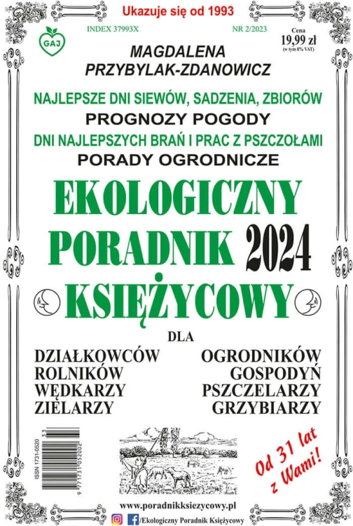 Ekologiczny poradnik księżycowy 2024 - Magdalena Przybylak-Zdanowicz