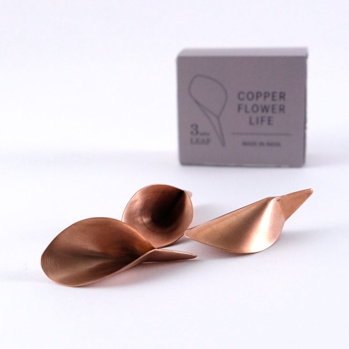 Miedziany liść życia do wazonu Copper Flower Life Leaf (3 szt.)
