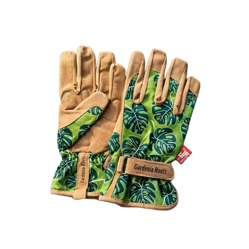 Rękawice ogrodnicze Gardenia Roots Monstera (brązowe)